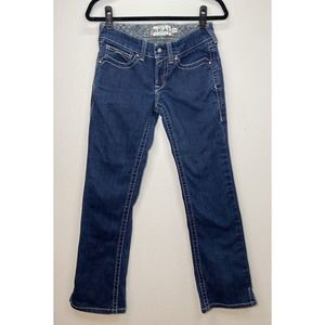Ariat Real Denim Womens Bootcut Jeans Size 26R Dark Wash Blue Eclipse Western